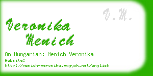 veronika menich business card